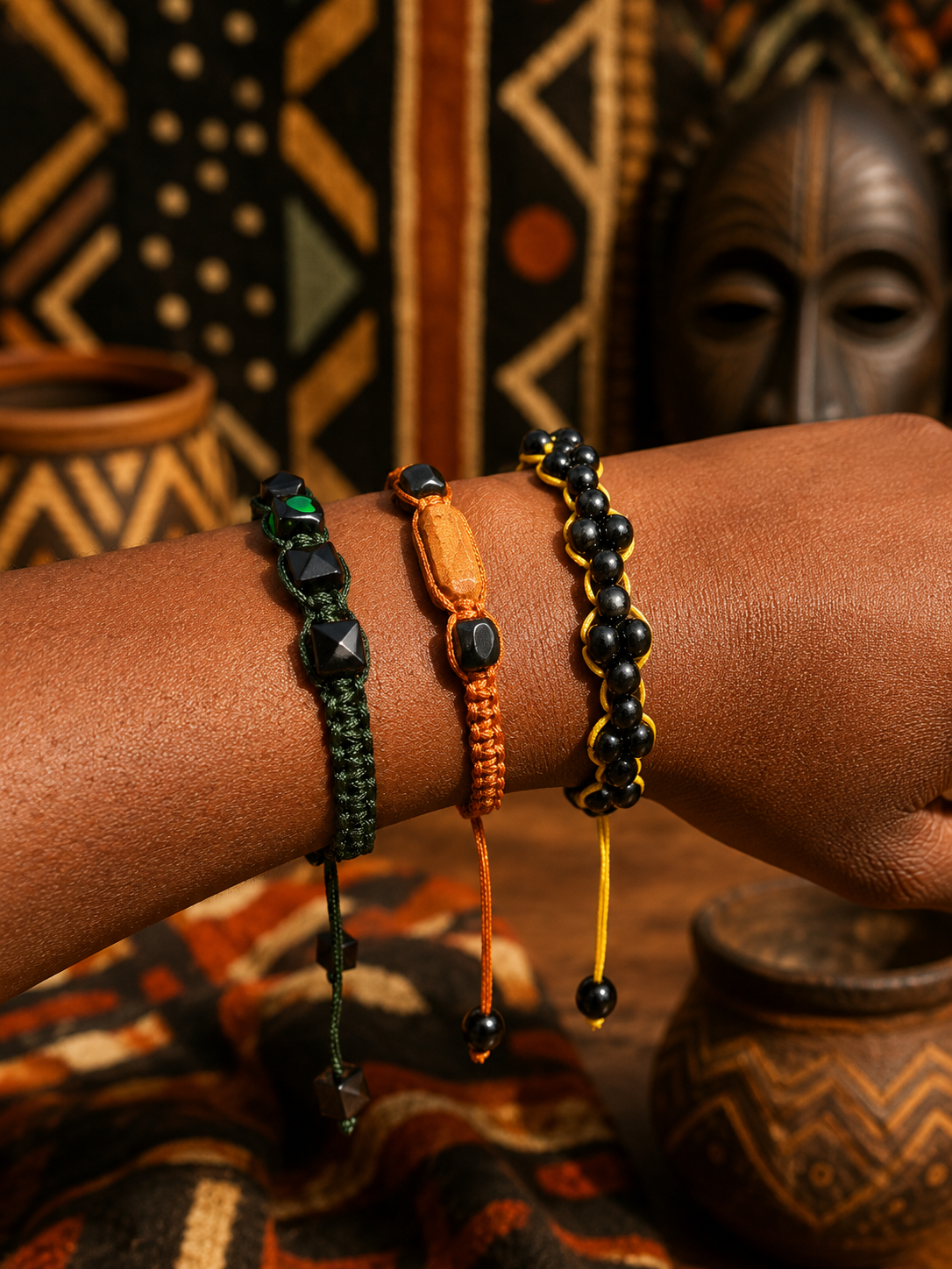 Pulseiras de macramé